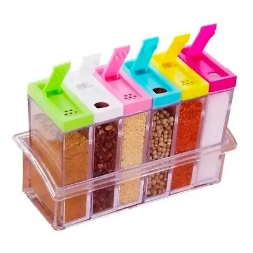 [ESPPTP-01] Kit X6 Especieros Transparentes Caja Organizadora