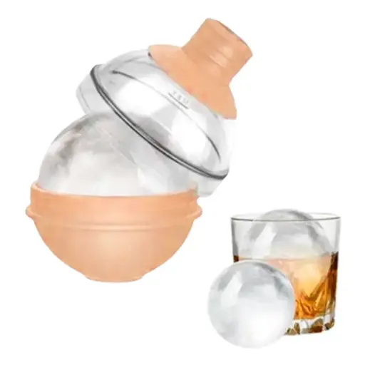 Ice Molde Cubetera Redonda De Plástico Hielo Esfera Whisky