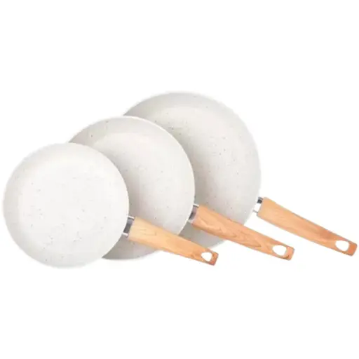 [SARX3MM-01] Set Kit X3 Antiadherente Sarten Induccion Mango Madera