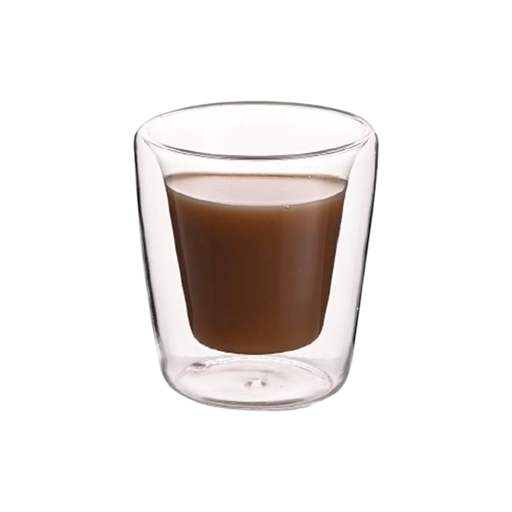 [VV-01] Vaso Doble Fondo Vidrio Cónico 80 Ml