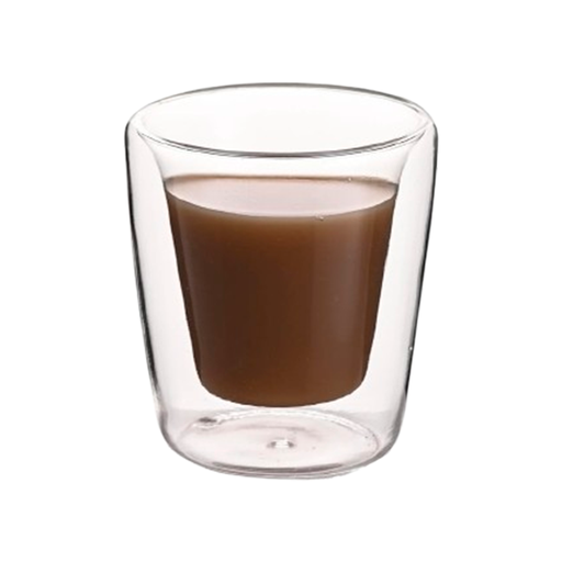 [VV-02] Vaso Doble Fondo Vidrio Cónico 200 Ml