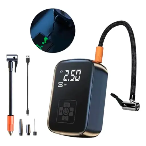 [WY-006] Compresor Aire Mini Portatil Recargable Usb Para Auto 12v