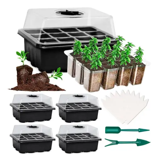[PTE-1] Charolas Germinadoras Semillero Invernadero 5pz Con Luz