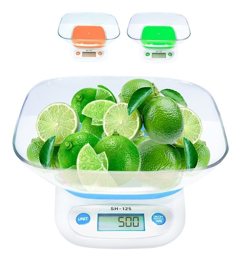 Balanza Electronica Digital De Cocina 1gr A 5kg Precision Color